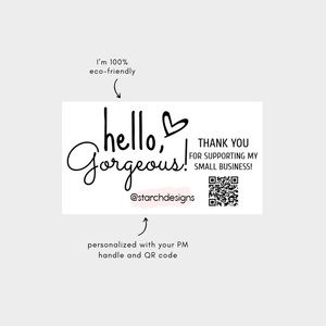 30/30 Hello Gorgeous Thanks Gorgeous Cards Stickers Reseller Seller Bundle